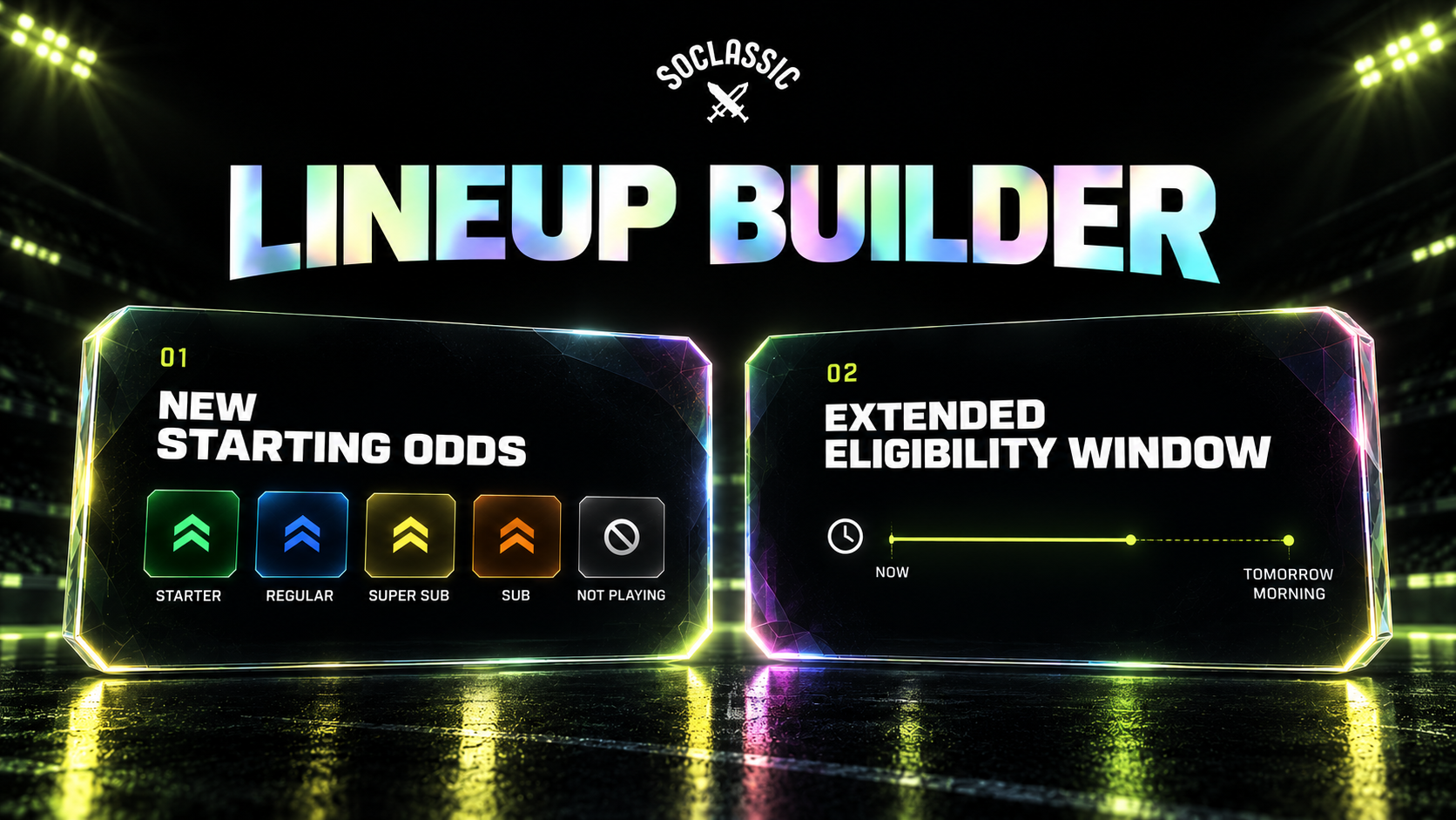 Two Updates to the Lineup Builder ⚡️