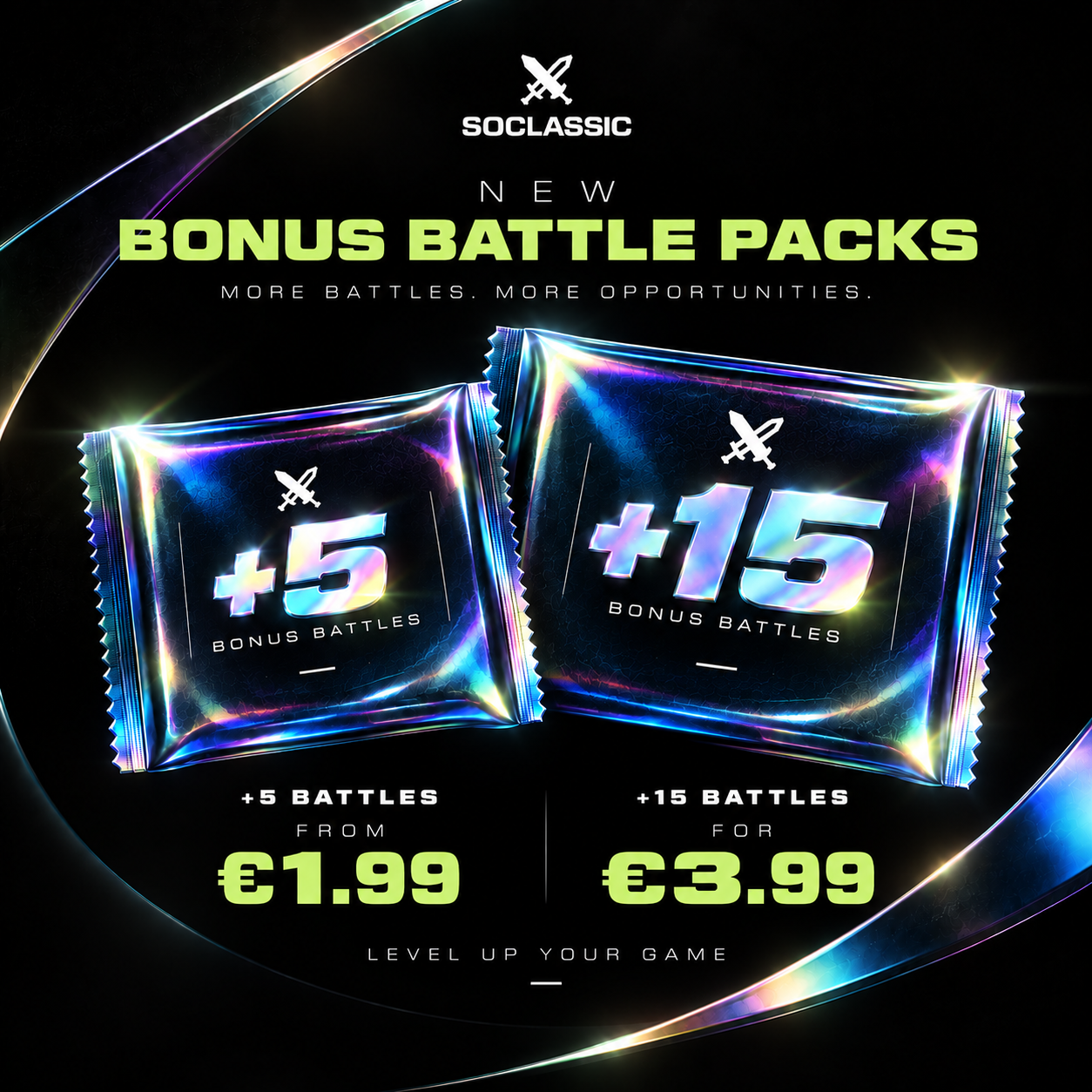 New Bonus Battle Packs are Live ⚡️